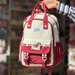 کیف ساده دستی سفید/قرمز