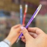 مداد نوکی 0.5  ساده سه خط بنفش
