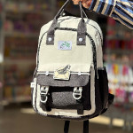 کیف ساده دستی سفید/مشکی