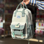 کیف ساده دستی سفید/سبز