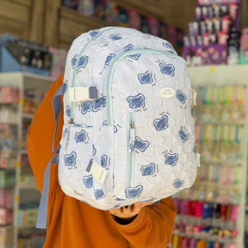 کیف پفکی ابری آبی